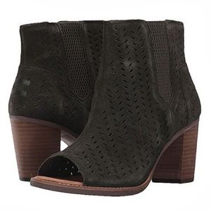 Toms Majorca peep toe bootie